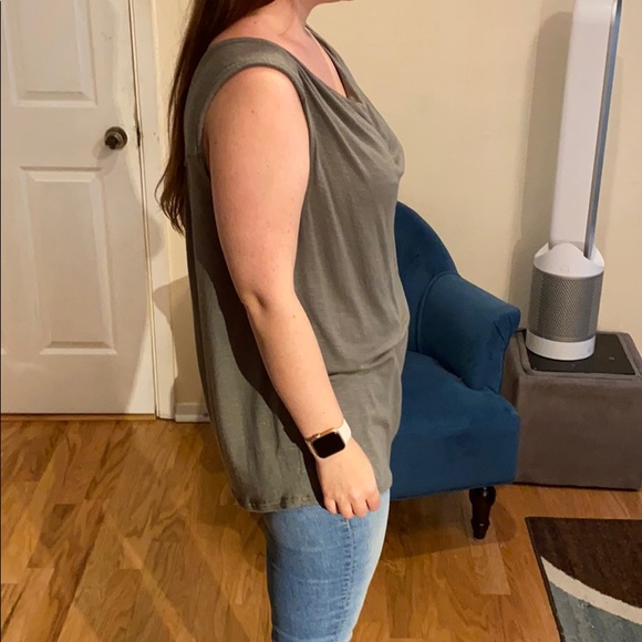 Halogen sleeveless top in Grey Beluga size L NWT - Picture 5 of 9